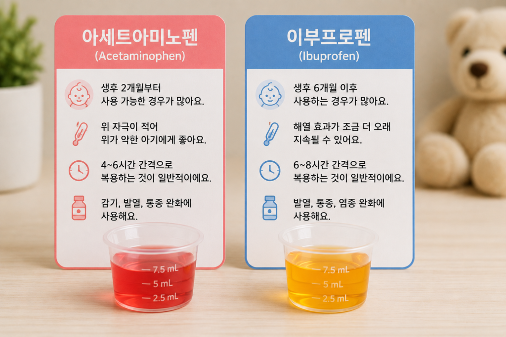 해열제 종류 비교